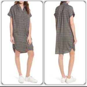 Madewell Central Shirtdress in Thompson Plaid XL
